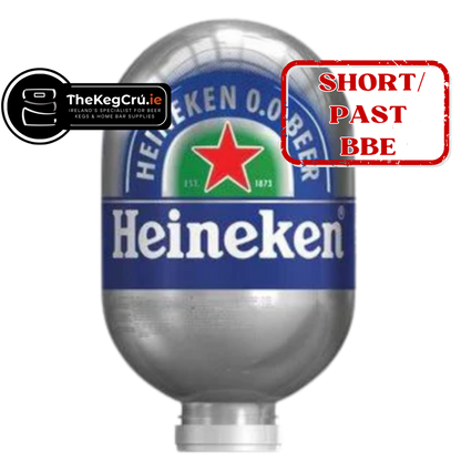 Heineken 0.0 Blade Keg - Non Alcoholic Lager – 0.0% ABV - 8L Blade Keg - TheKegCru.ie