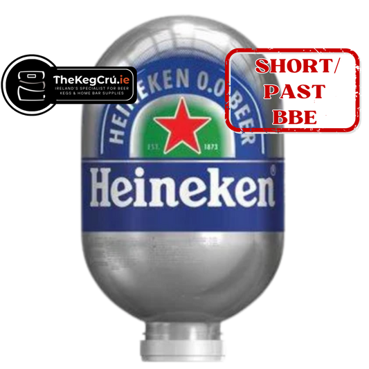 Heineken 0.0 Blade Keg - Non Alcoholic Lager – 0.0% ABV - 8L Blade Keg - TheKegCru.ie