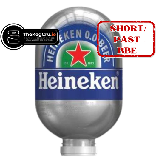 Heineken 0.0 Blade Keg - Non Alcoholic Lager – 0.0% ABV - 8L Blade Keg - TheKegCru.ie