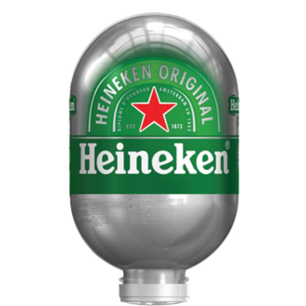 Heineken Blade Keg – Lager – 5% ABV - 8L Blade Keg - TheKegCru.ie