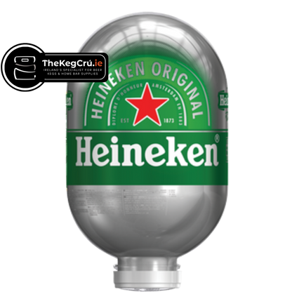 Heineken Blade Keg – Lager – 5% ABV - 8L Blade Keg - TheKegCru.ie