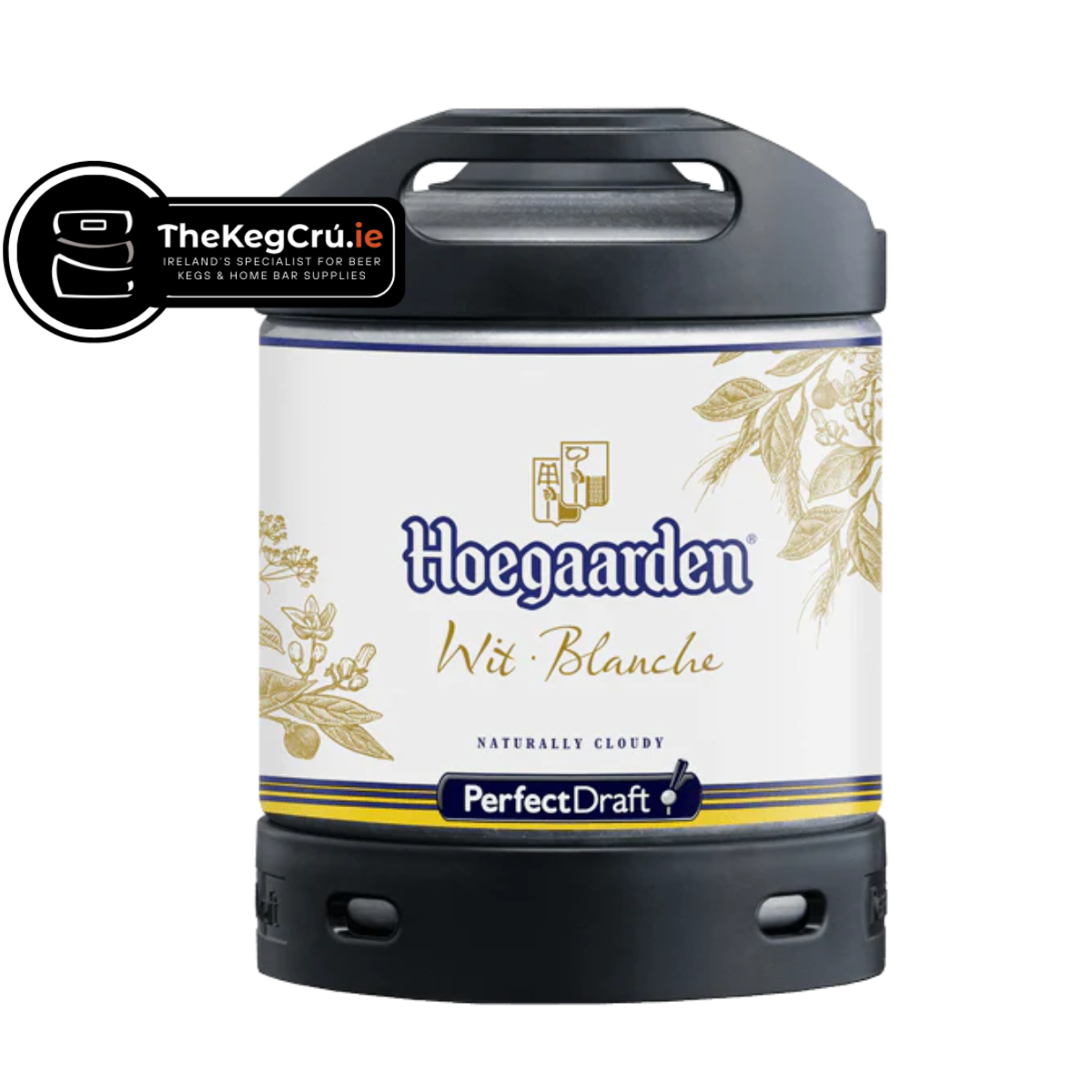 Hoegaarden Wit Blanche PerfectDraft Keg – Wheat Beer – 4.9% ABV - 6L PerfectDraft Keg - TheKegCru.ie