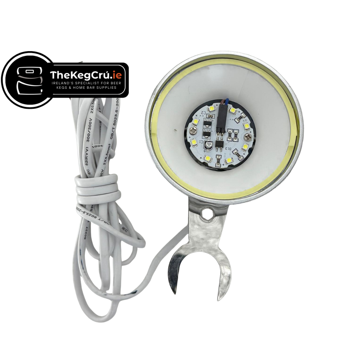 Illuminated Medallion - Short - Fish Eye Badge Holder - TheKegCru.ie