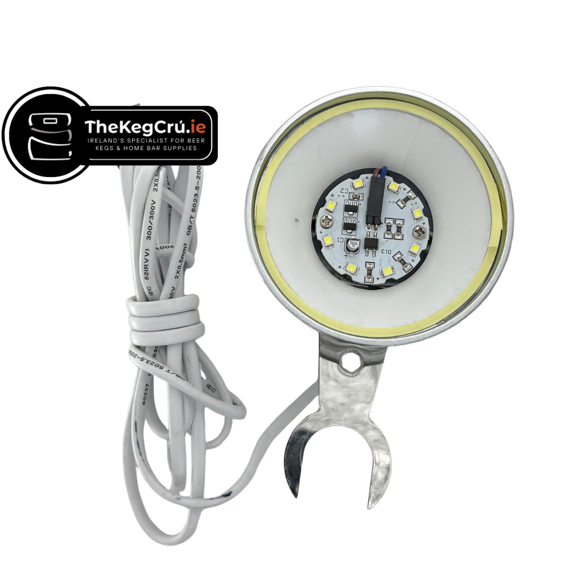 Illuminated Medallion - Short - Fish Eye Badge Holder - TheKegCru.ie