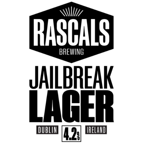 Rascals – Jailbreak - Helles – 4.2% ABV – 50L Keg (≈88 Pints) – Stainless Steel Keg - TheKegCru.ie
