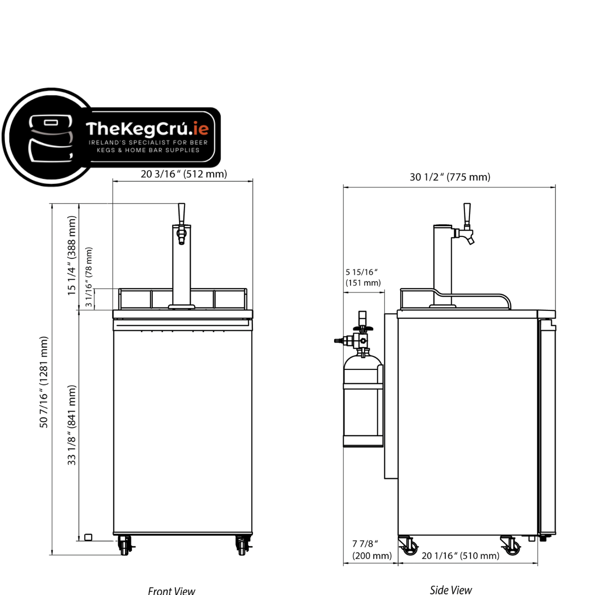 Two Tap Kegerator - TheKegCru.ie