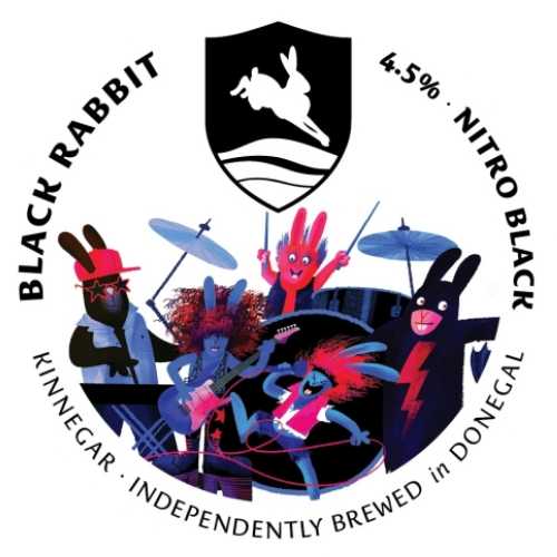 Kinnegar - Black Rabbit Nitro - Black Lager -4.5% ABV, 30L Keg (53 Pints) - Stainless Steel Keg - TheKegCru.ie