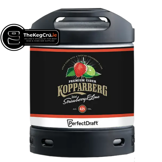 PerfectDraft - Kopparberg Strawberry & Lime – Cider – 4% ABV - 6L PerfectDraft Keg - TheKegCru.ie