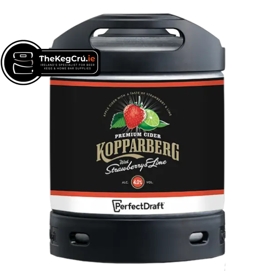 PerfectDraft - Kopparberg Strawberry & Lime – Cider – 4% ABV - 6L PerfectDraft Keg - TheKegCru.ie
