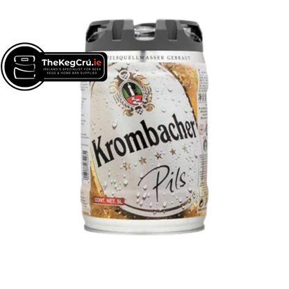 Krombacher Pils -Lager - 4.8% ABV - Fresh 5L Keg - TheKegCru.ie