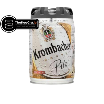 Krombacher Pils -Lager - 4.8% ABV - Fresh 5L Keg - TheKegCru.ie