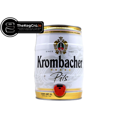 Krombacher Pils -Lager - 4.8% ABV - Fresh 5L Keg - TheKegCru.ie