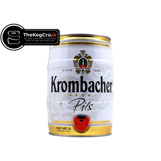 Krombacher Pils -Lager - 4.8% ABV - Fresh 5L Keg - TheKegCru.ie