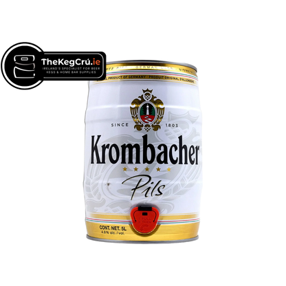 Krombacher Pils -Lager - 4.8% ABV - Fresh 5L Keg - TheKegCru.ie