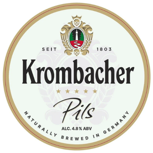 Krombacher Pilsner - 4.8% - Stainless Steel Keg - TheKegCru.ie