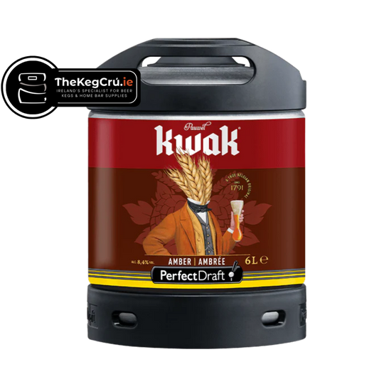 Kwak Amber PerfectDraft Keg – Amber Ale – 8.4% ABV - 6L PerfectDraft Keg - TheKegCru.ie