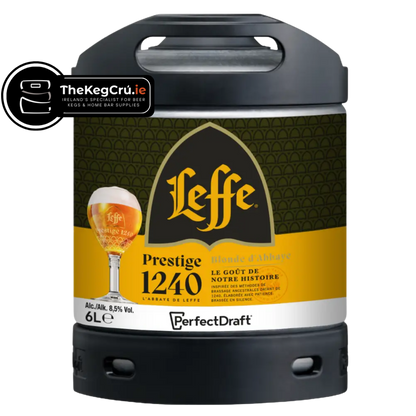 PerfectDraft - Leffe Prestige 1240 – Blonde Ale – 8.5% ABV - 6L PerfectDraft Keg - TheKegCru.ie