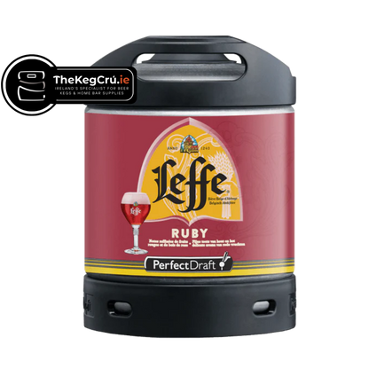 Leffe Ruby PerfectDraft Keg – Fruit Beer – 5% ABV - 6L PerfectDraft Keg - TheKegCru.ie