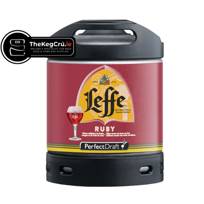 Leffe Ruby PerfectDraft Keg – Fruit Beer – 5% ABV - 6L PerfectDraft Keg - TheKegCru.ie