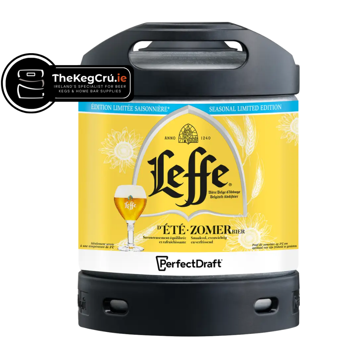 PerfectDraft - Leffe Summer – Abbey Beer – 5.2% ABV - 6L PerfectDraft Keg - TheKegCru.ie
