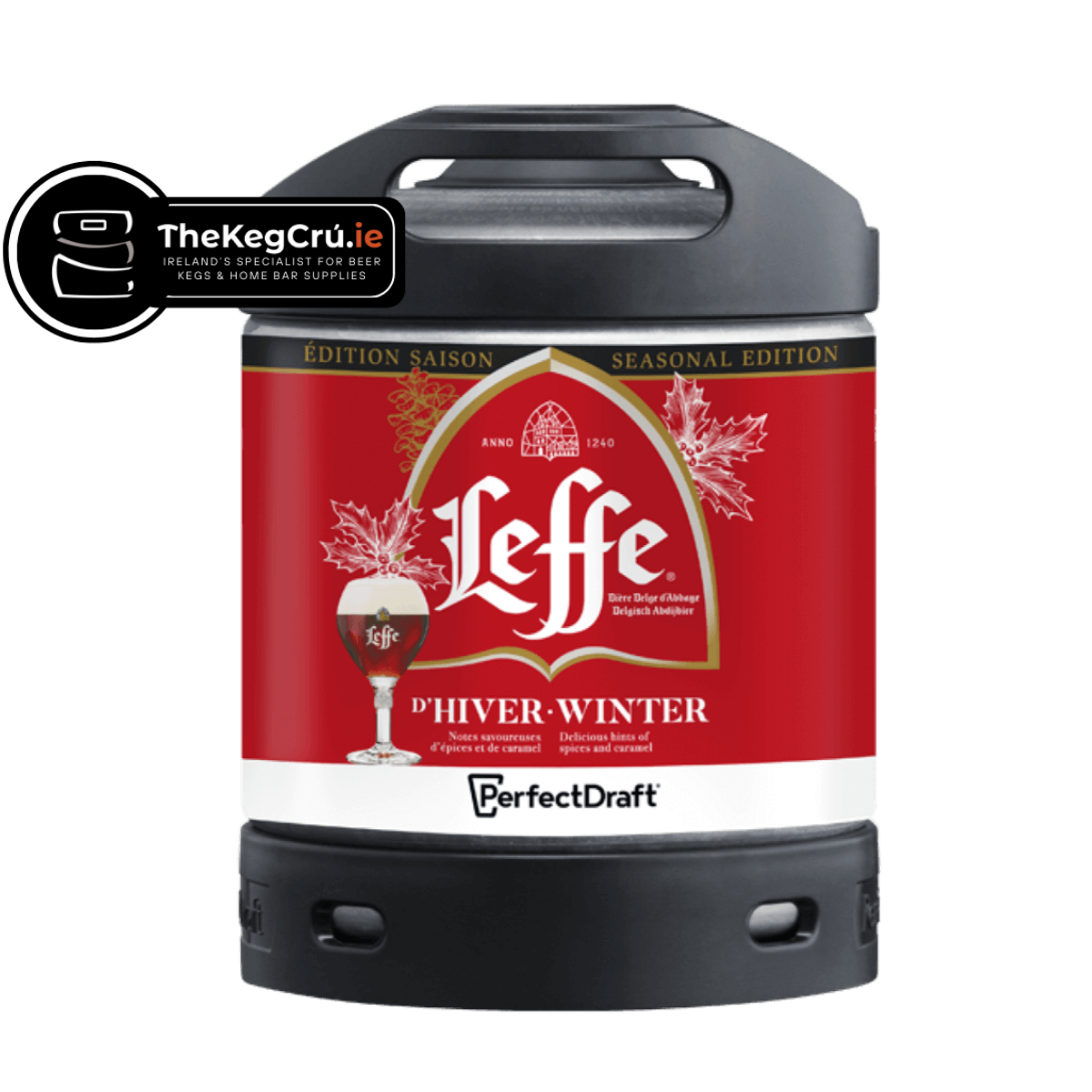 PerfectDraft - Leffe Winter – Winter Ale – 6.6% ABV - 6L PerfectDraft Keg - TheKegCru.ie