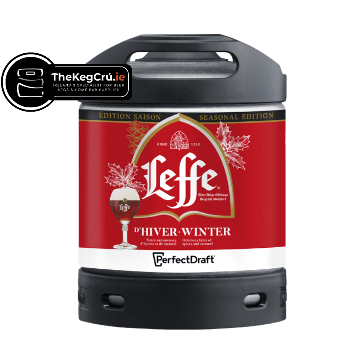 PerfectDraft - Leffe Winter – Winter Ale – 6.6% ABV - 6L PerfectDraft Keg - TheKegCru.ie