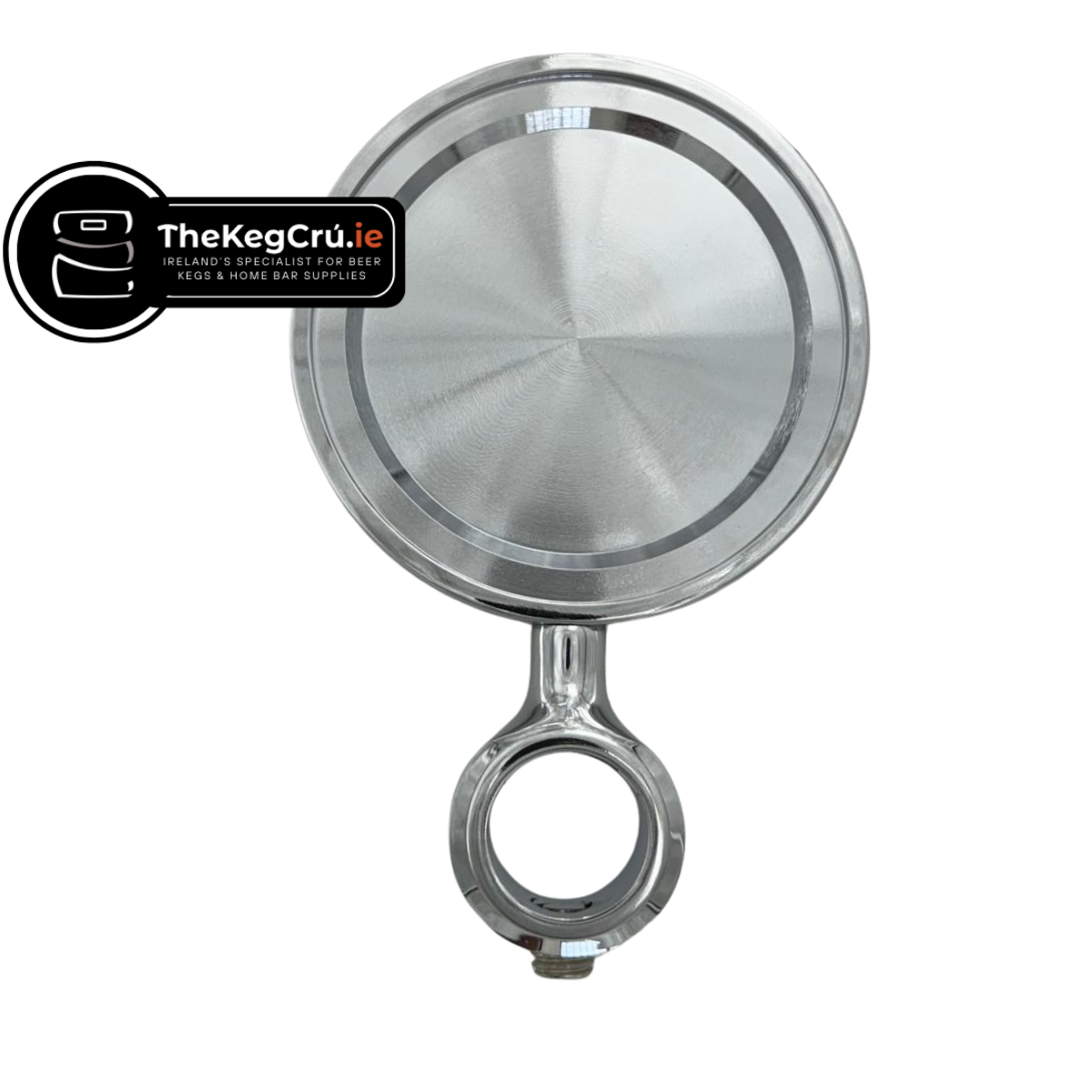 Medallion - Chrome 83mm Fish Eye Badge Holder - Short - TheKegCru.ie