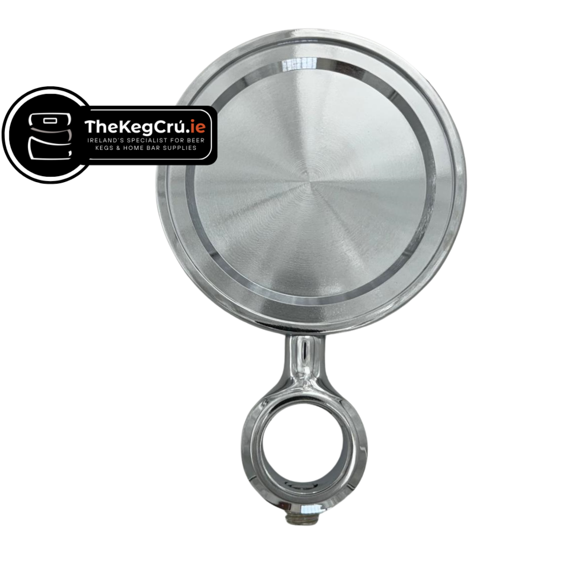Medallion - Chrome 83mm Fish Eye Badge Holder - Short - TheKegCru.ie