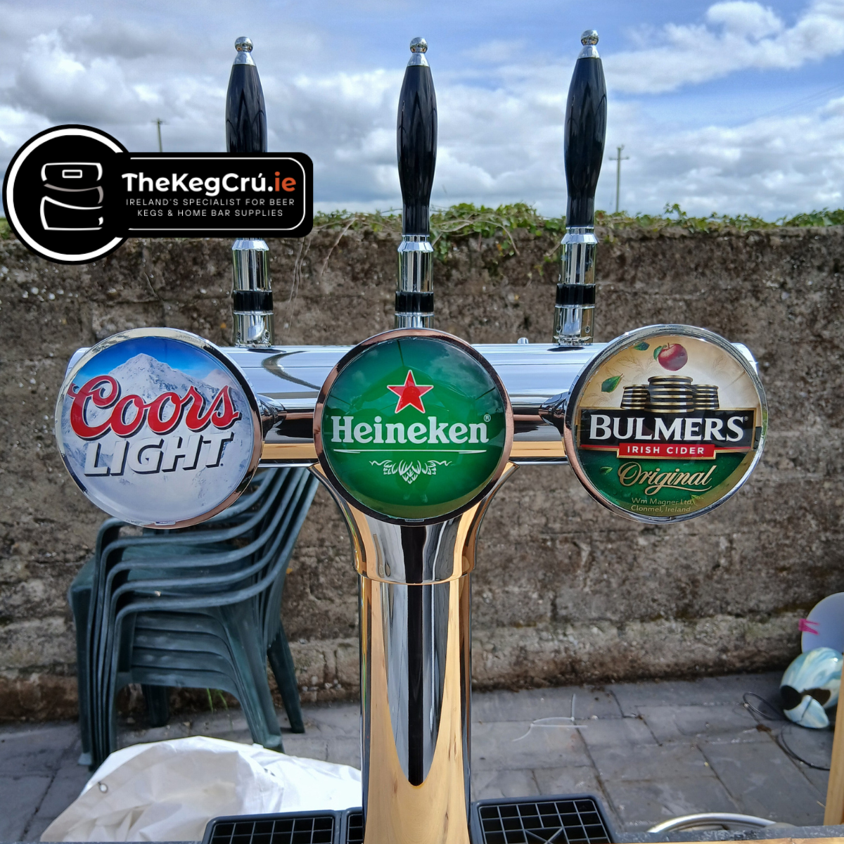 Triple Tap - Home Bar - Custom Tap (Lagers and Nitro beers) - TheKegCru.ie