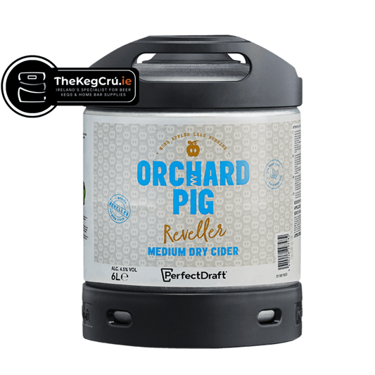 Orchard Pig Reveller Cider PerfectDraft Keg – Cider – 4.5% ABV - 6L PerfectDraft Keg - TheKegCru.ie