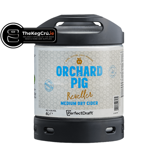 Orchard Pig Reveller Cider PerfectDraft Keg – Cider – 4.5% ABV - 6L PerfectDraft Keg - TheKegCru.ie