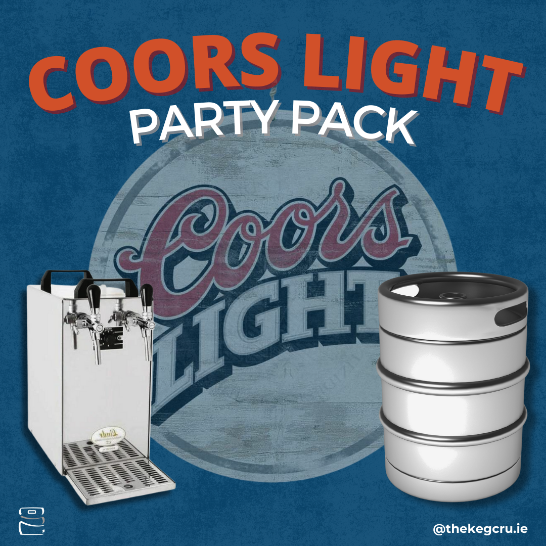 Rental - Coors Party Pack - 50L Keg - TheKegCru.ie