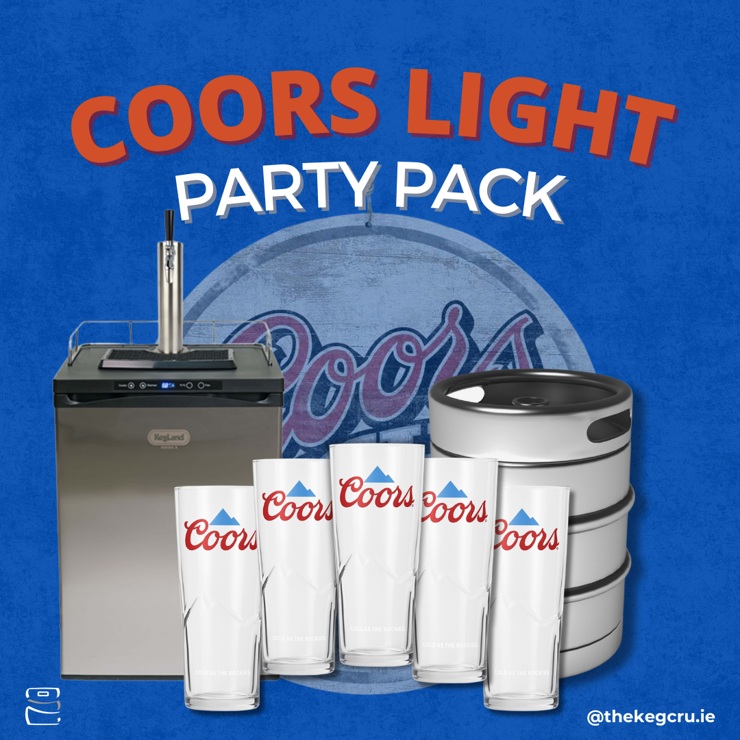 Rental - Coors Party Pack - 50L Keg - TheKegCru.ie