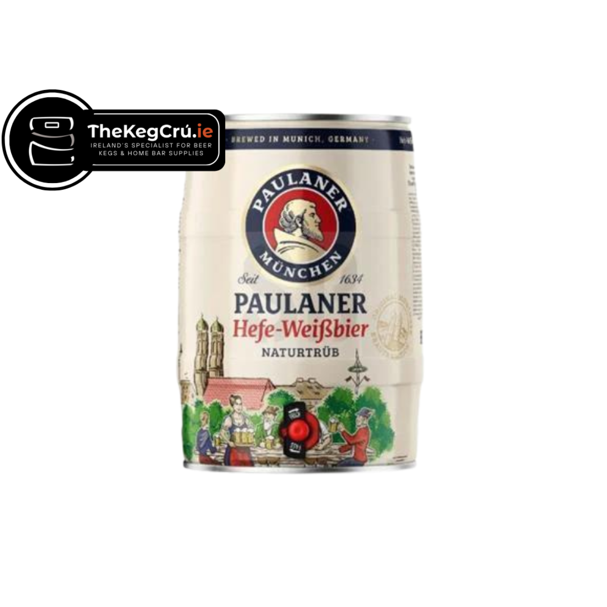 Paulaner Hefeweissbier - Hefeweizen - 5.5% ABV - 5L Keg - TheKegCru.ie