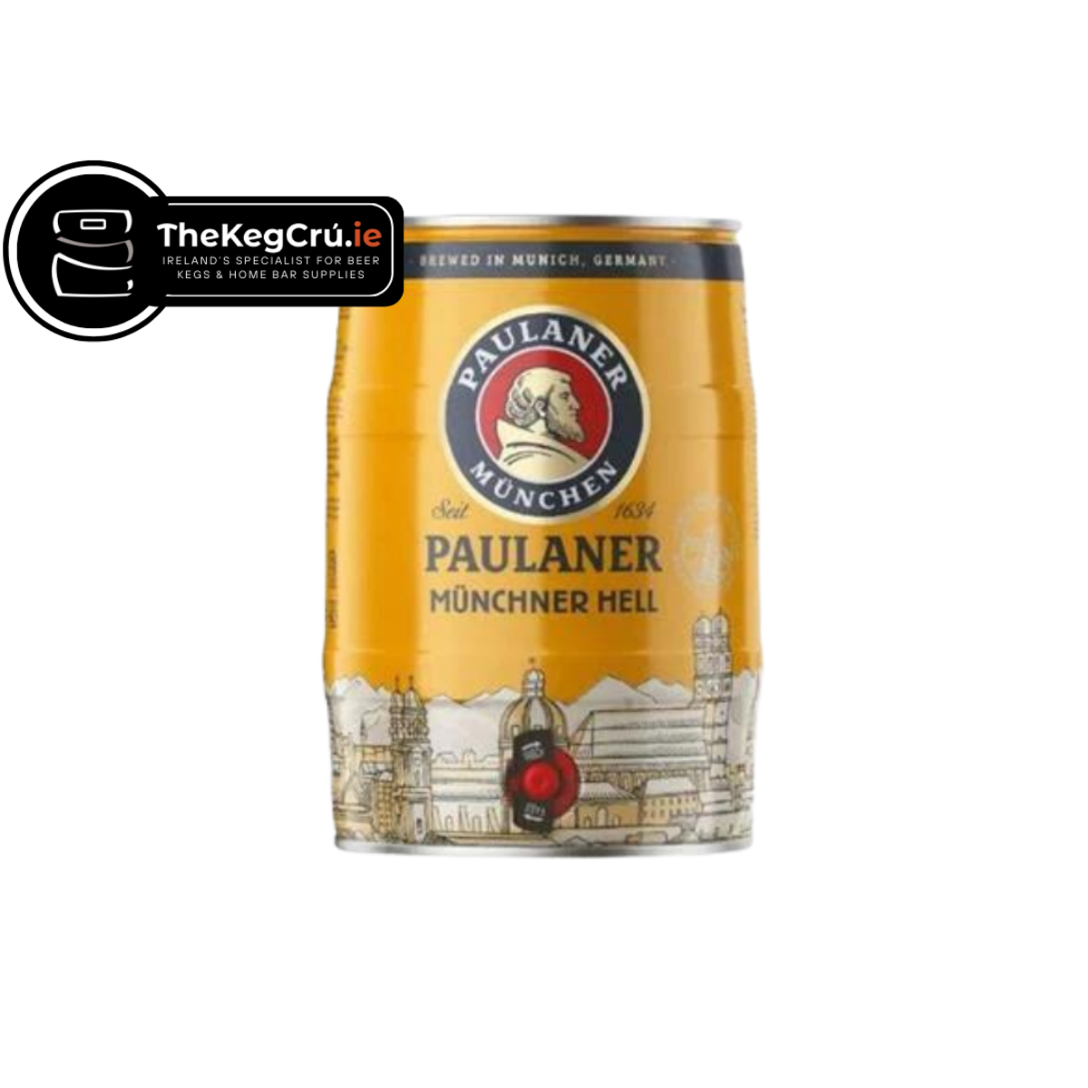 Paulaner Muncher Helles - Lager - 4.9% ABV- 5L Keg - TheKegCru.ie