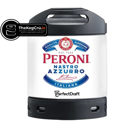 Peroni Nastro Azzurro PerfectDraft Keg - Lager - 5% ABV - 6L PerfectDraft Keg - TheKegCru.ie