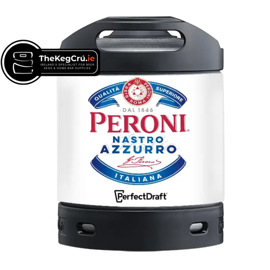 Peroni Nastro Azzurro PerfectDraft Keg - Lager - 5% ABV - 6L PerfectDraft Keg - TheKegCru.ie
