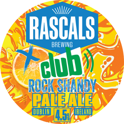 Rascals – Rockshandy - Pale Ale – 4.5 % ABV – 50L Keg (≈88 Pints) – Stainless Steel Keg - RascalsRockshandy