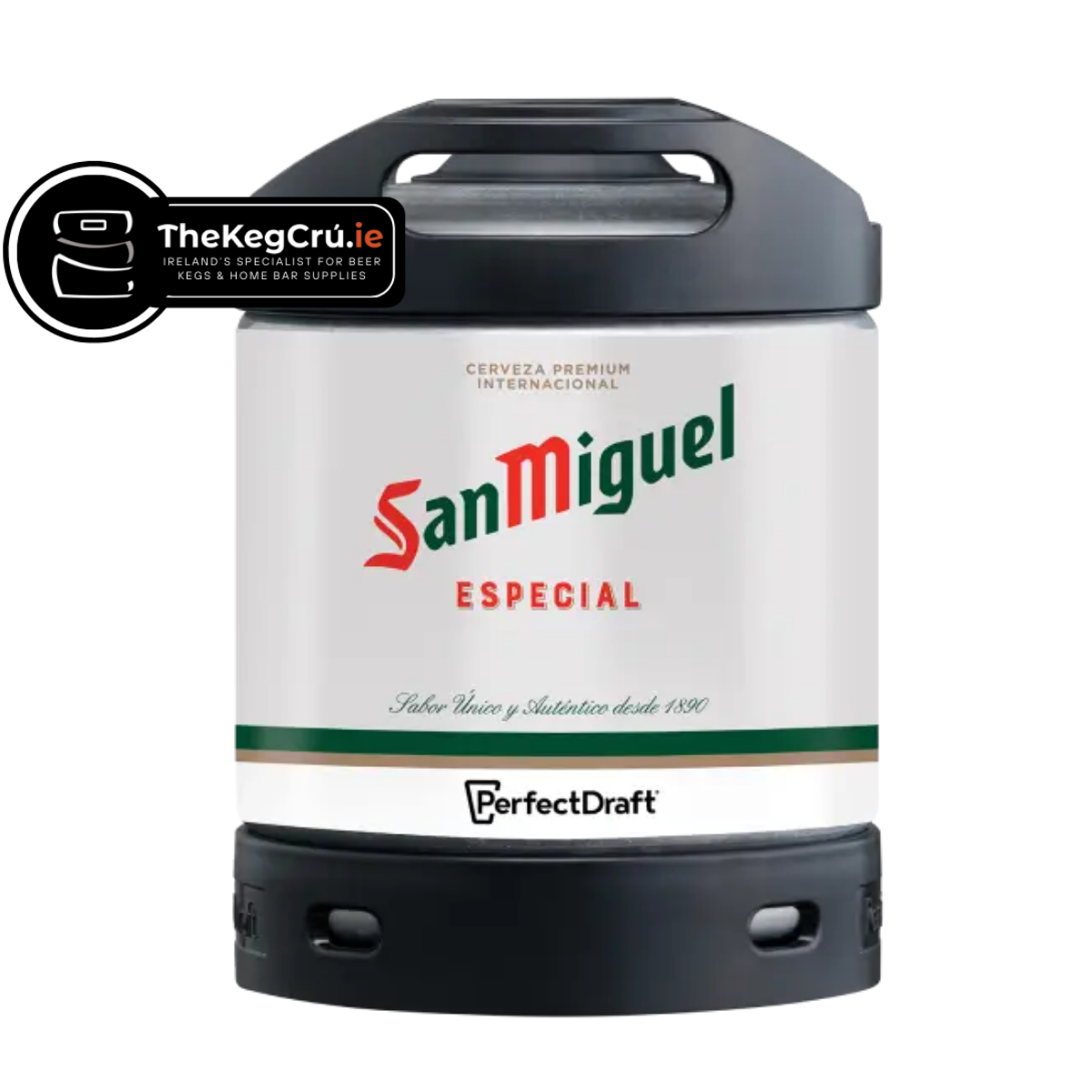 San Miguel PerfectDraft Keg - Lager - 5.4% 6L PerfectDraft Keg - TheKegCru.ie