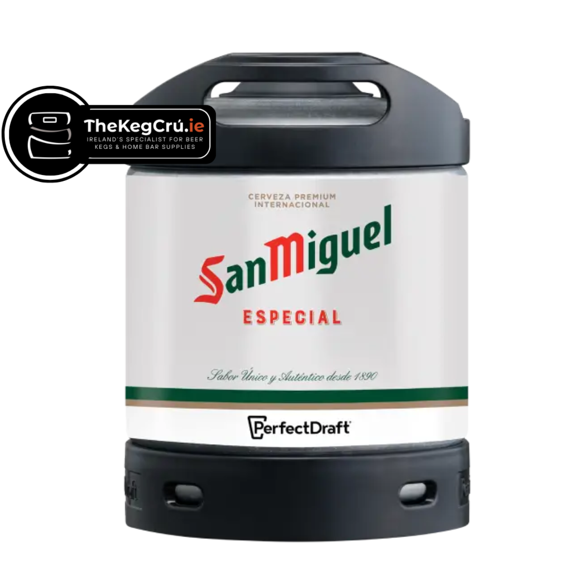 San Miguel PerfectDraft Keg - Lager - 5.4% 6L PerfectDraft Keg - TheKegCru.ie