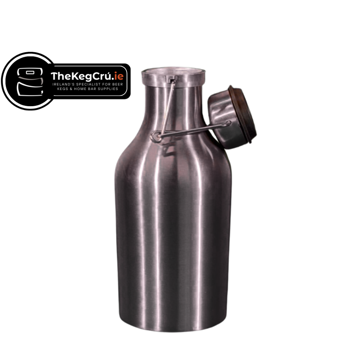 Swing Top Growler - Stainless Steel - 1L - TheKegCru.ie