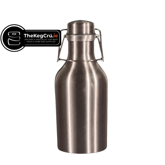 Swing Top Growler - Stainless Steel - 1L - TheKegCru.ie