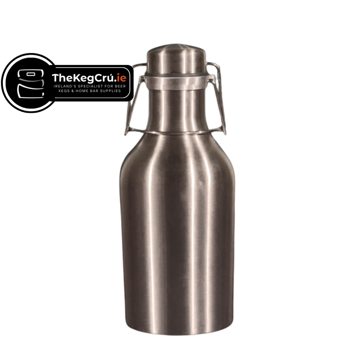 Swing Top Growler - Stainless Steel - 1L - TheKegCru.ie