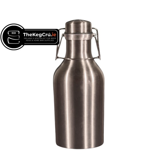 Swing Top Growler - Stainless Steel - 1L - TheKegCru.ie