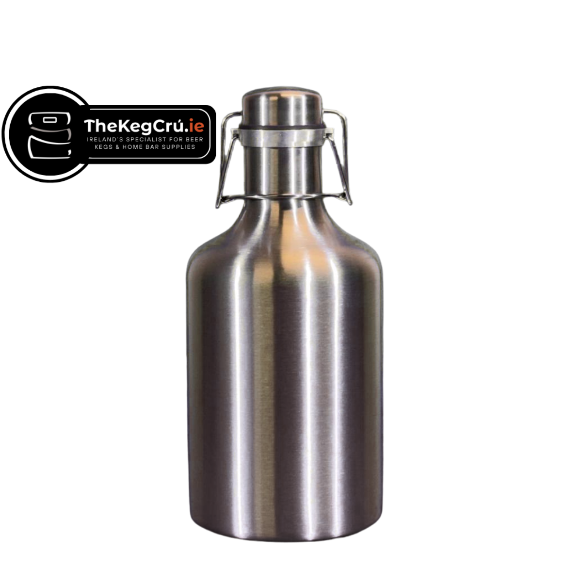 Swing Top Growler - Stainless Steel - 2L - TheKegCru.ie