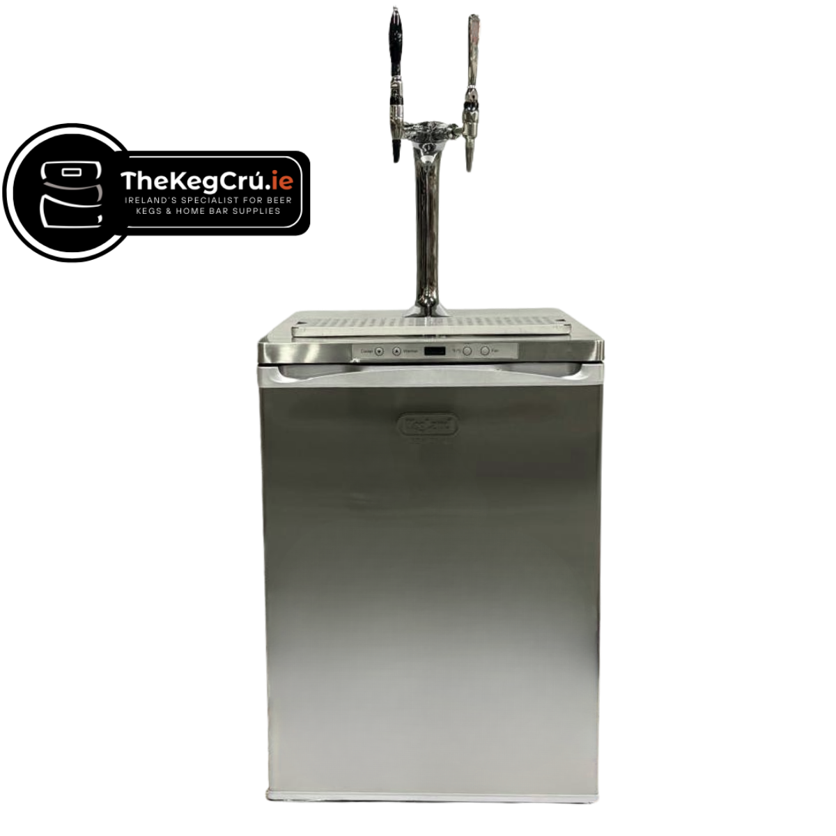 Stainless Steel Two Tap Kegerator Series X - TheKegCru.ie