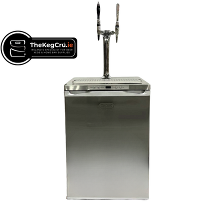 Stainless Steel Two Tap Kegerator Series X - TheKegCru.ie