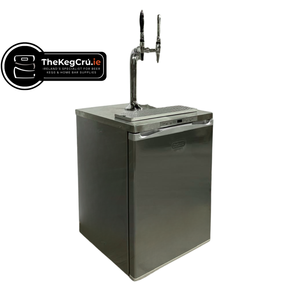 Stainless Steel Two Tap Kegerator Series X - TheKegCru.ie