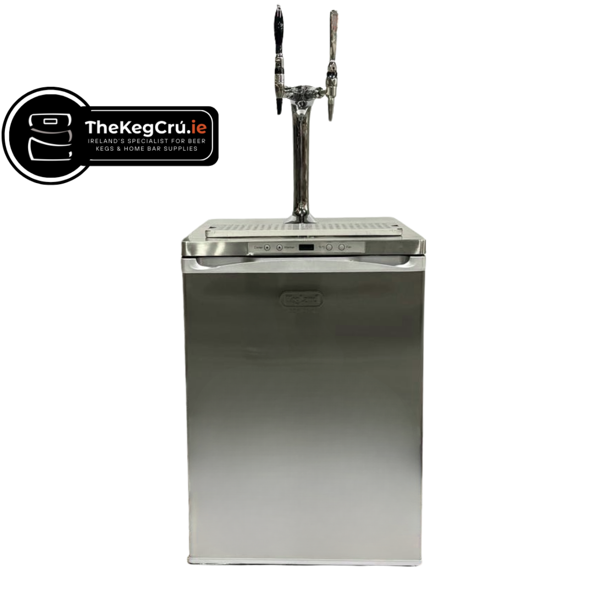 Stainless Steel Two Tap Kegerator Series X - TheKegCru.ie