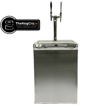 Stainless Steel Two Tap Kegerator Series X - TheKegCru.ie